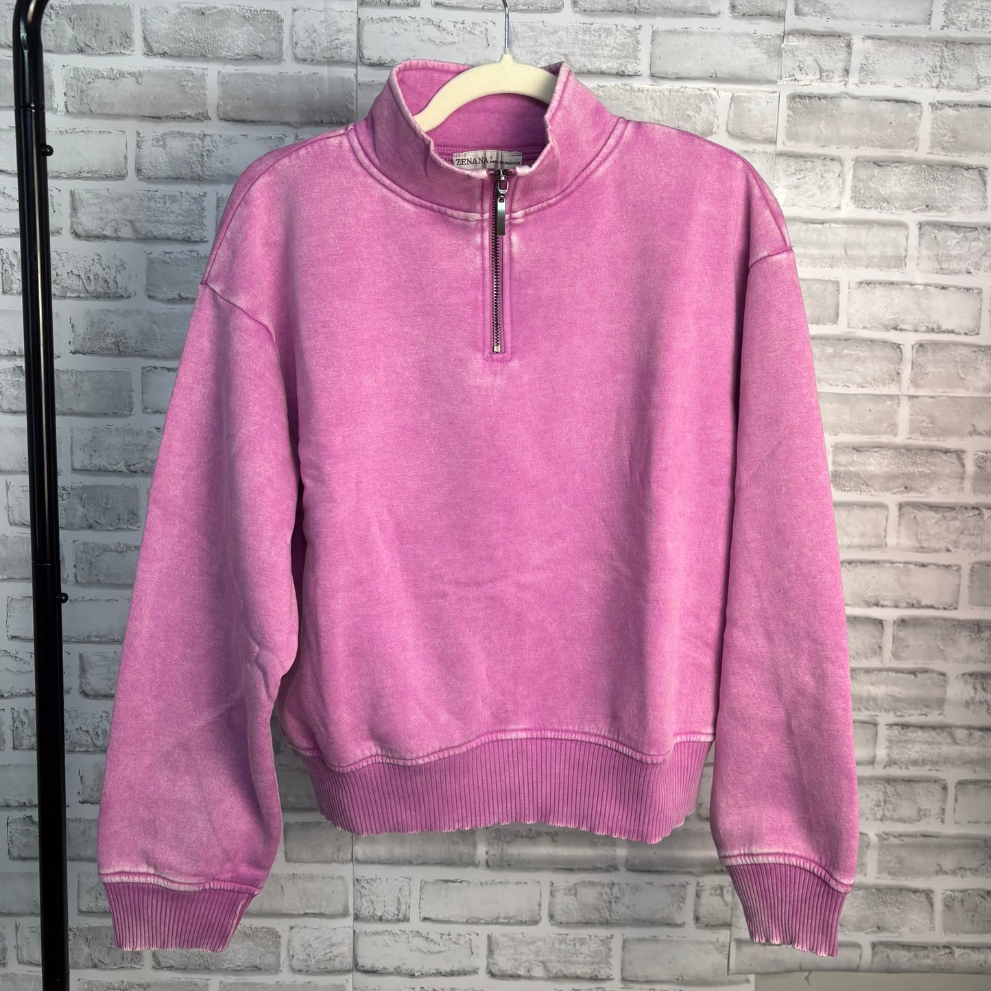 Acid Wash Fleece Pull Over