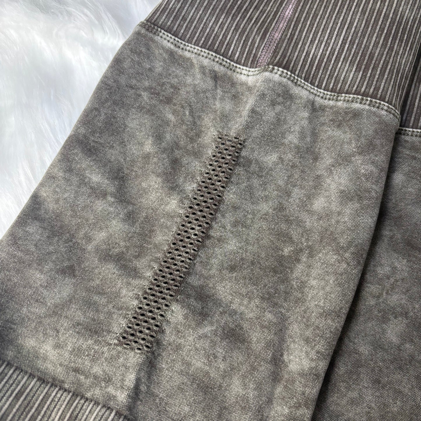 Brown Stone Washed Shorts