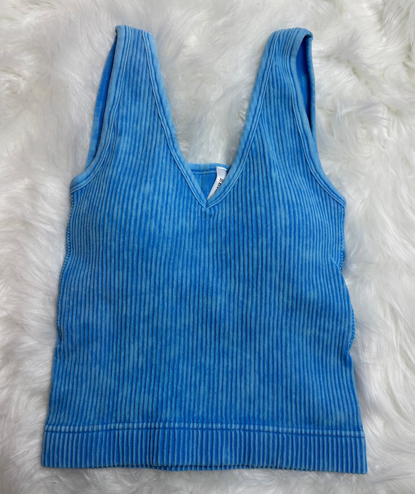 Washed Ribbed Tank