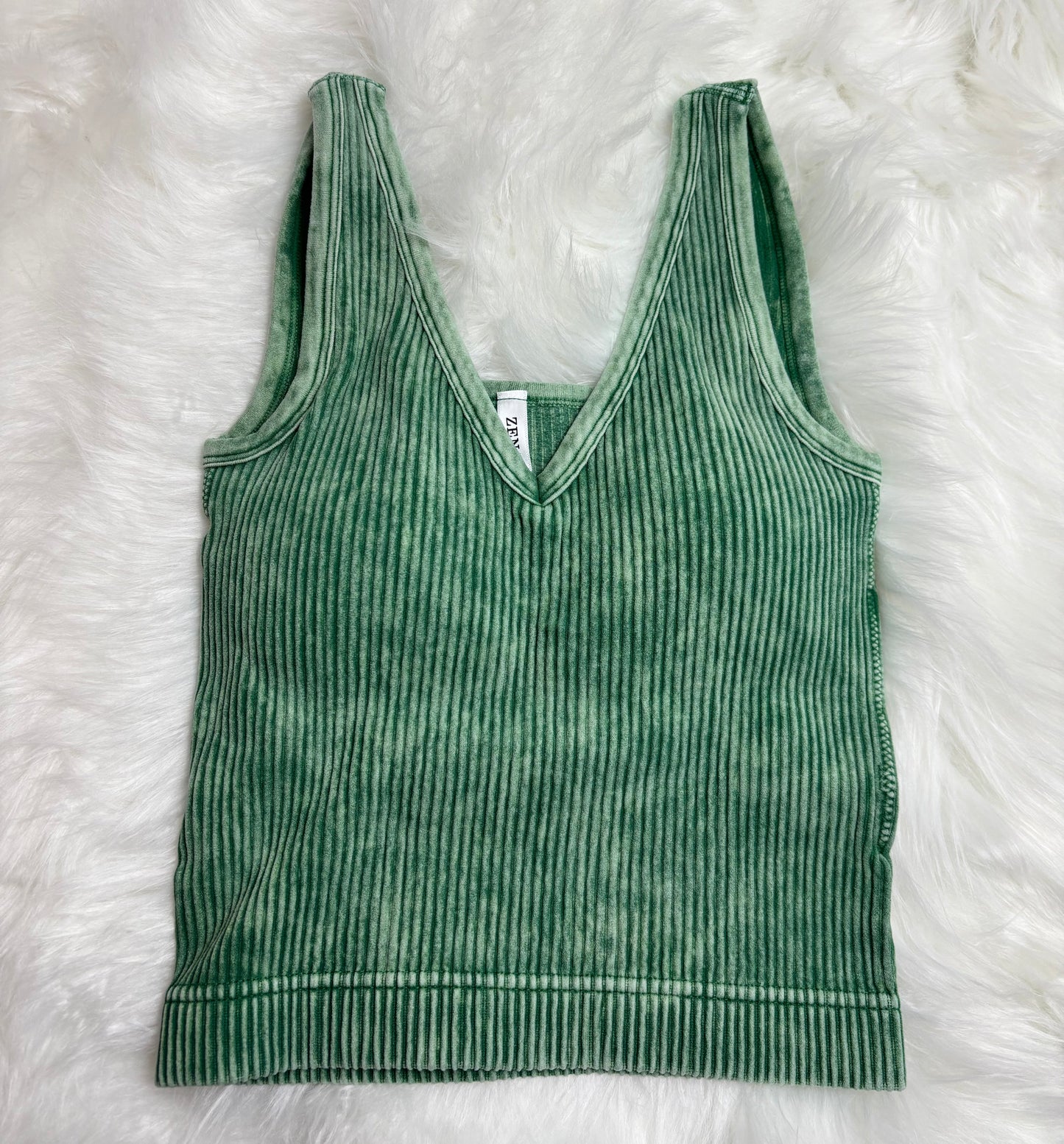 Washed Ribbed Tank