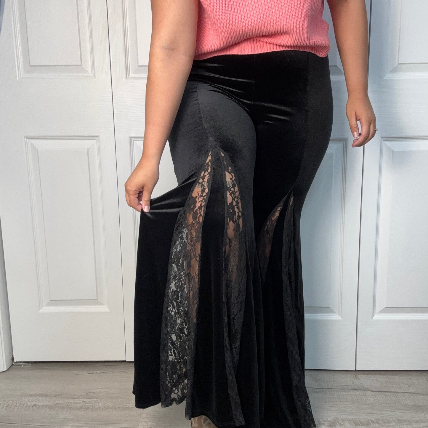 Velvet Lace Bell Bottoms
