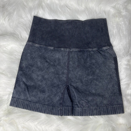 Black Stone Washed Shorts