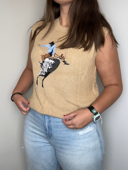 Cowboy Sleeveless Sweater