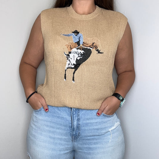 Cowboy Sleeveless Sweater