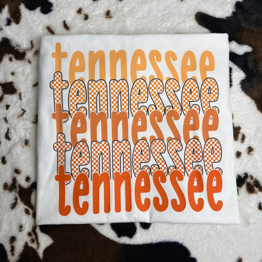 Checkered Tennessee tshirt