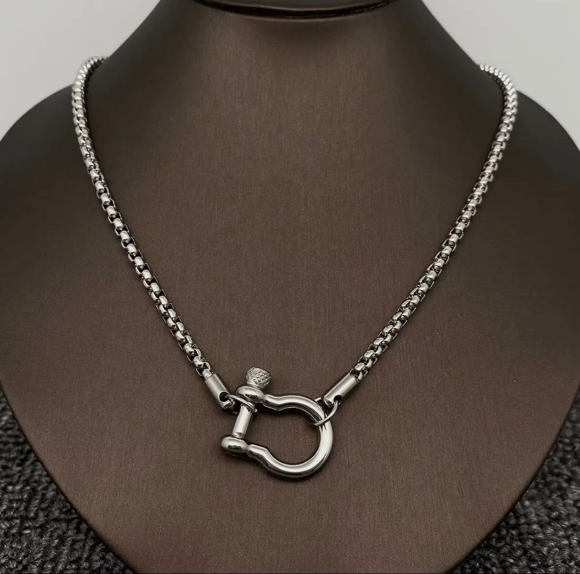 Horse Buckle Charm Necklace